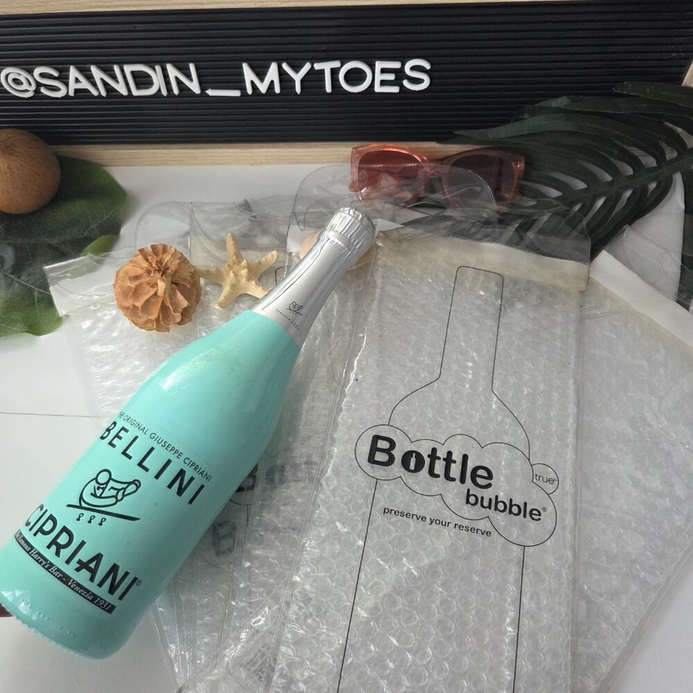 True I Bottle Bubble Cooler Wine, Champagne, Beer Protector/Cooler Bags (6) XL